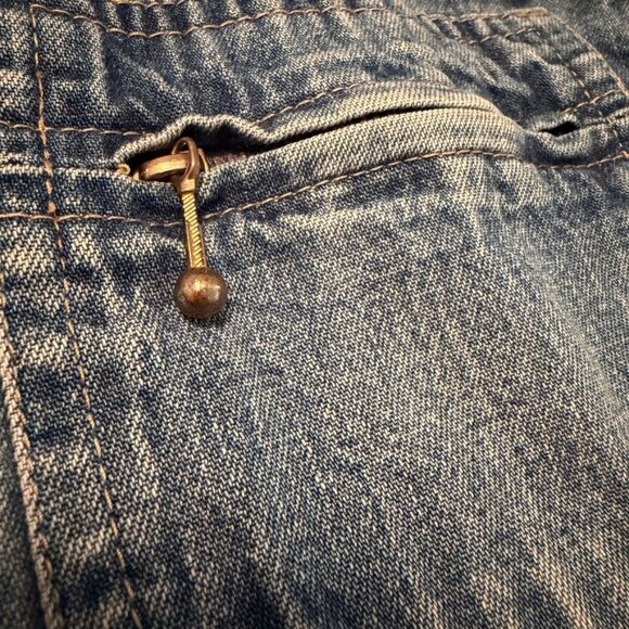 VTG Cabin Creek Jean Barn Coat Shacket Sz Medium Women's Thick Button Up - Picture 9 of 10